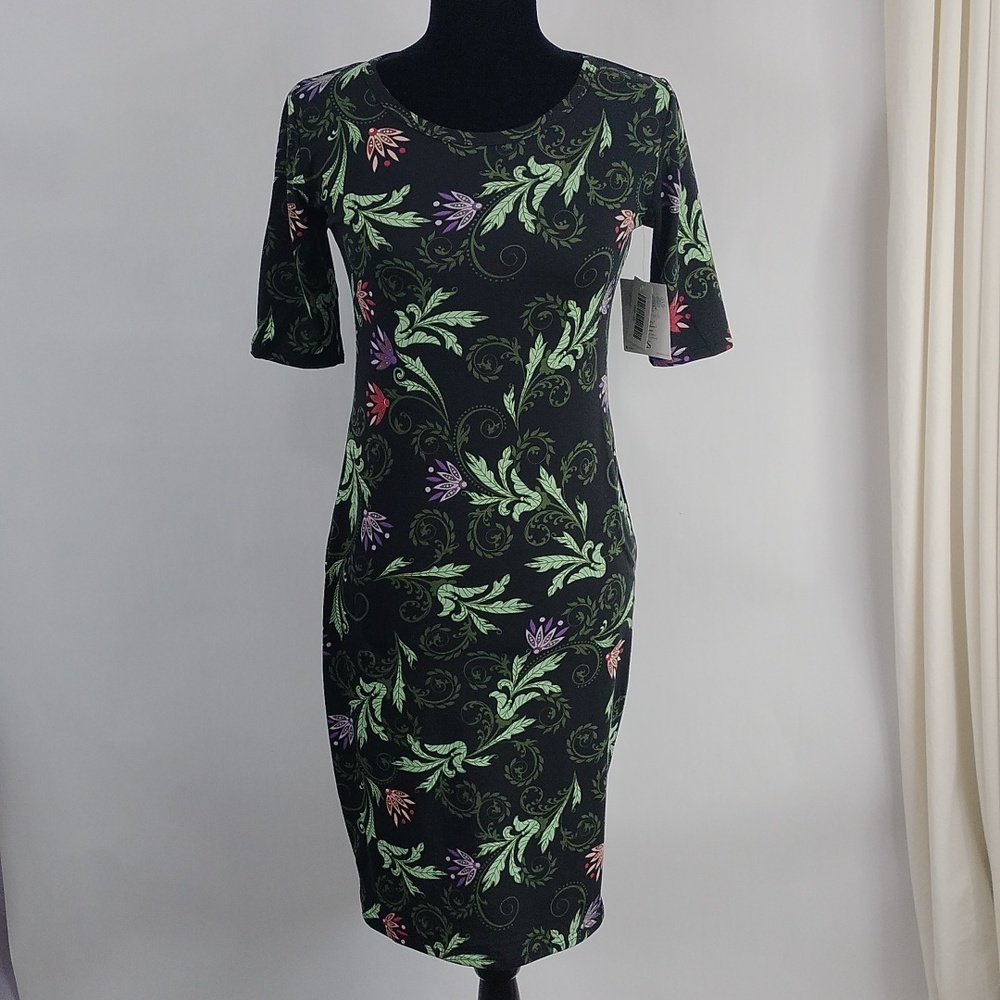 Lularoe Julia Dress Floral Pattern